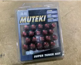 Muteki Closed End Lug Nuts Red M12x1.25 CLEARANCE